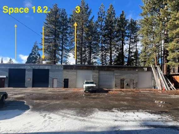 Tahoe City Commercial Spaces for LEASE  (3) Warehouse Storage Bays or fabrication / repair / light industrial